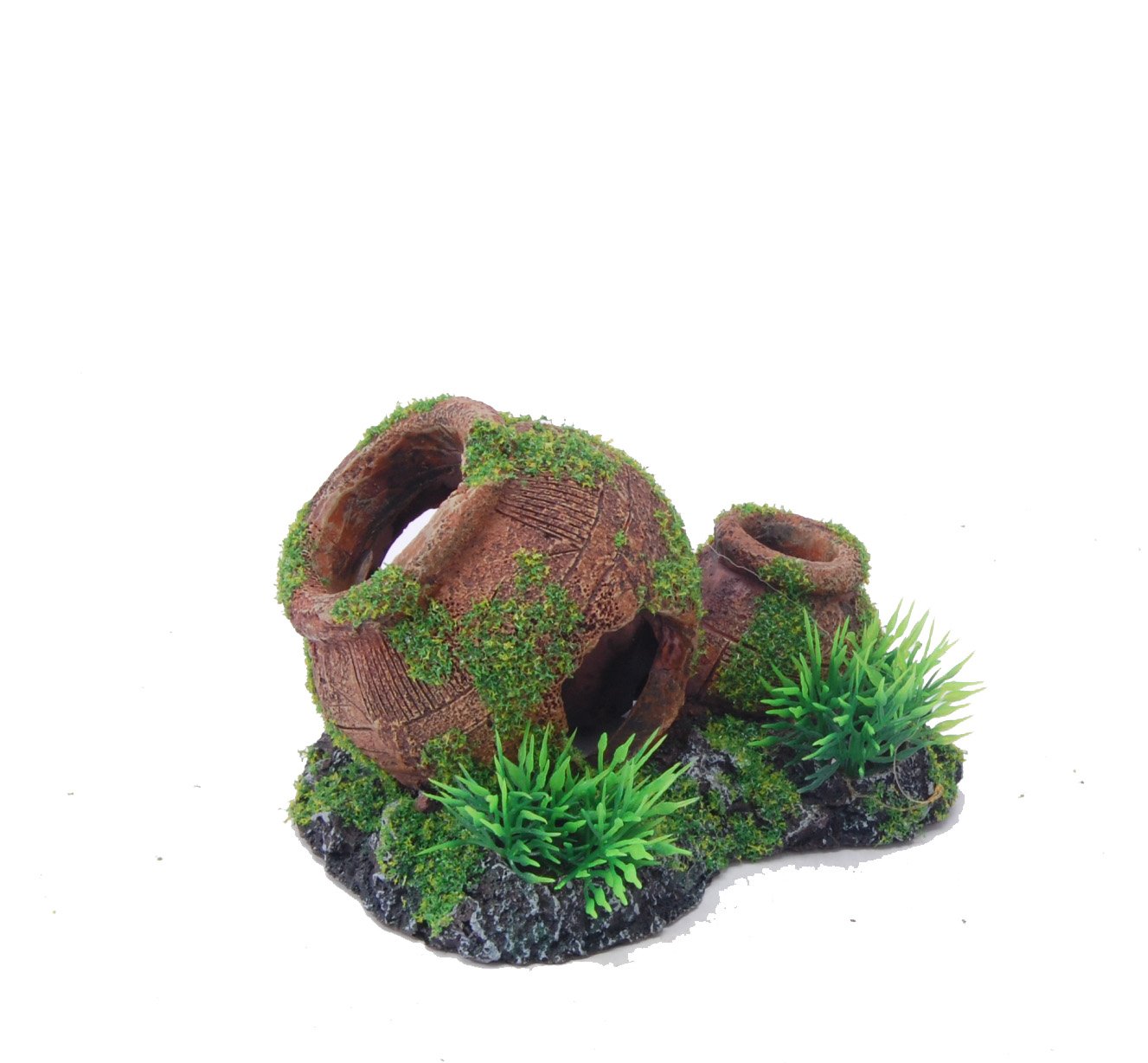 CLAY POT WITH MOSS