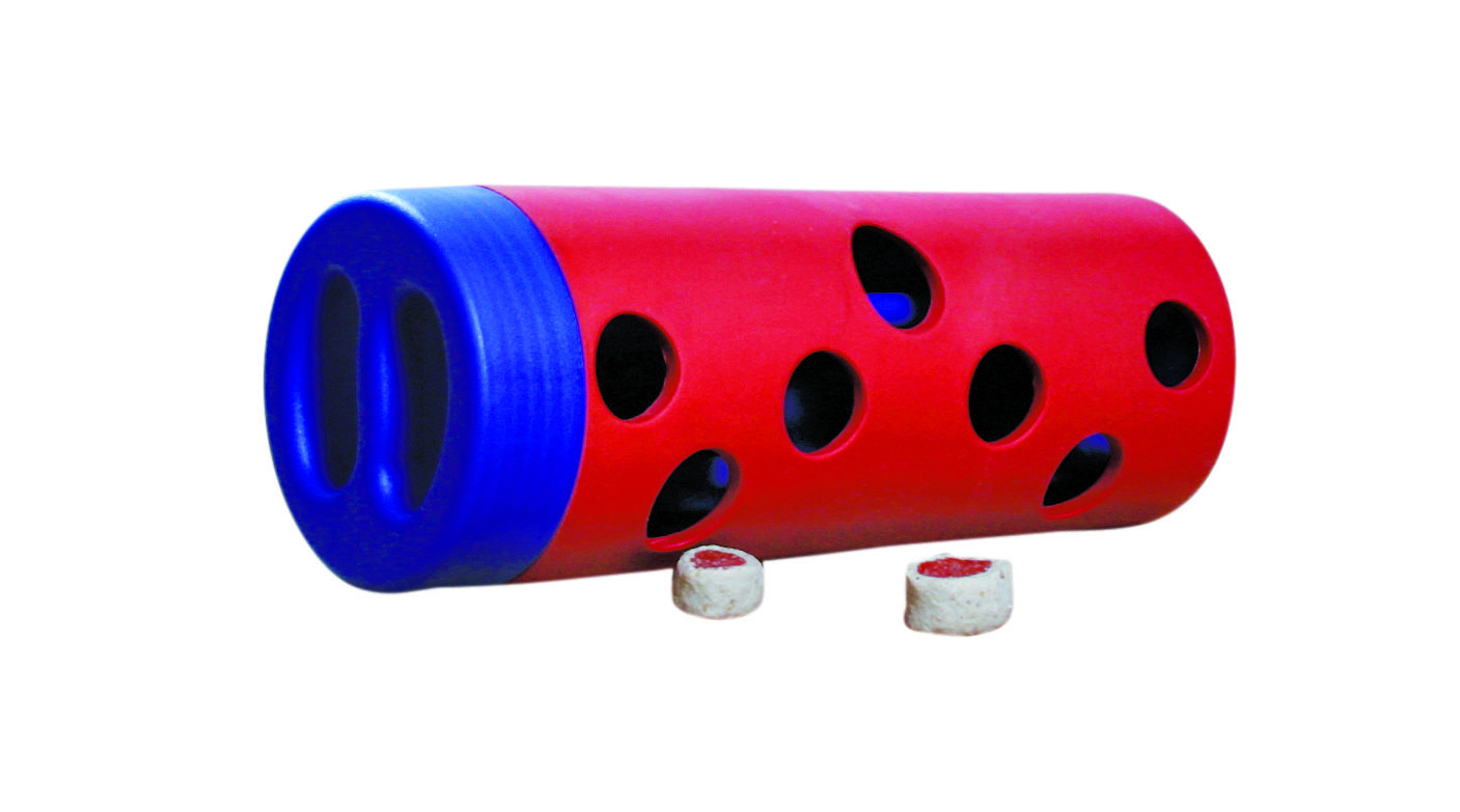 DOG ACTIVITY SNACK ROLL 6X5X14CM RED/BLUE