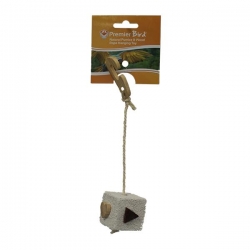 NATURAL PUMICE & WOOD ROPE HANGING TOY - Click for more info