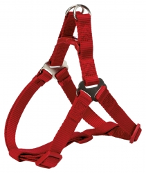 PREMIUM ONE TOUCH HARNESS L 65-80CM/25MM RED