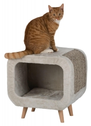 ALICIA CUDDLY CAVE  LIGHT GREY MOTTLED - Click for more info