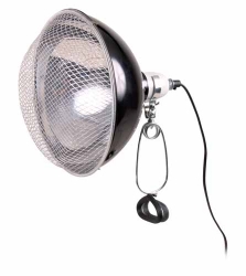 CERAMIC LAMP HOLDER W/REFLECTOR 25CM - Click for more info